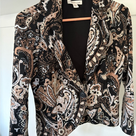 Coldwater Creek Black and White Patterned Jacket - Picture 6 of 6
